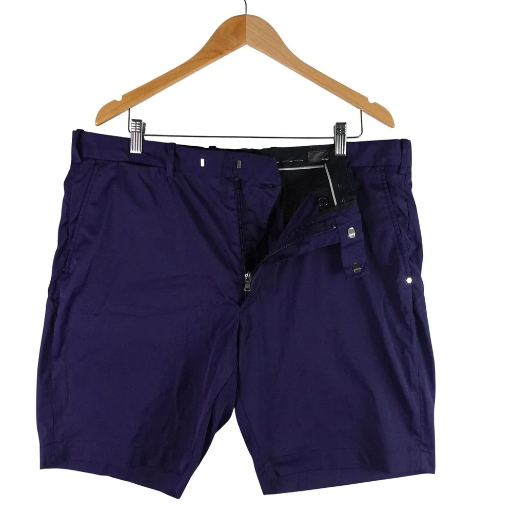 RLX Ralph Lauren Mens Tailored Fit Performance Shorts Blue Size 38